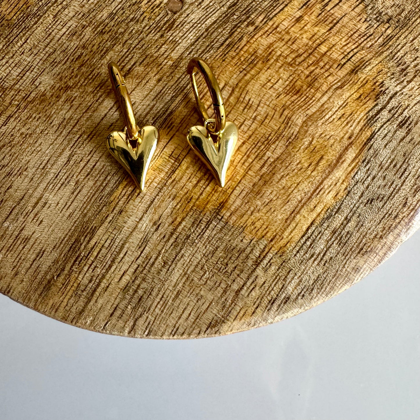 Oorringen - Goud met hart
