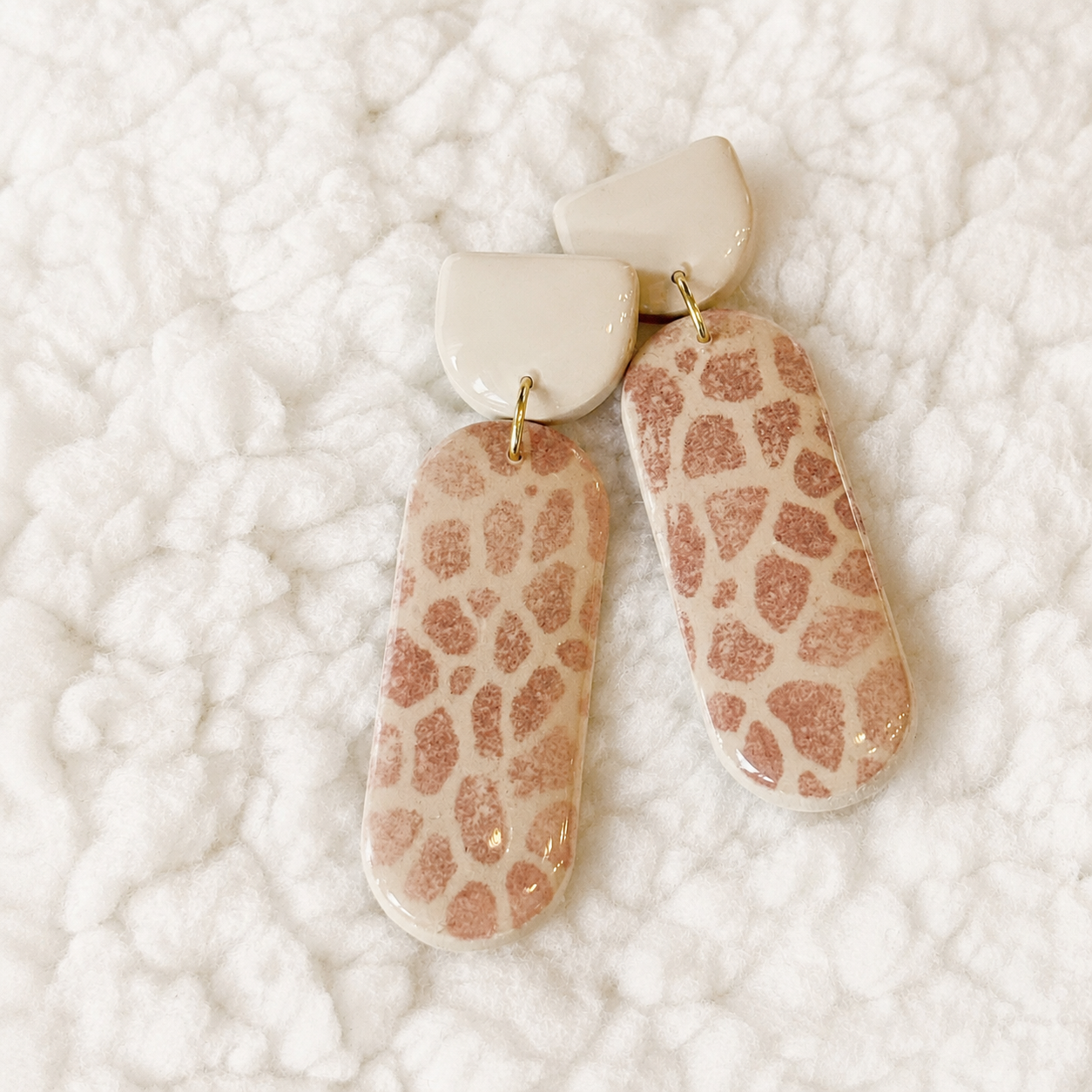 Giraffe - oorbellen lang