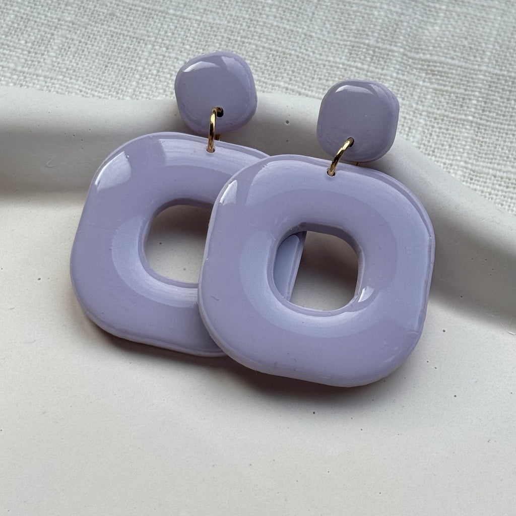 Julia - oorbellen lavendel