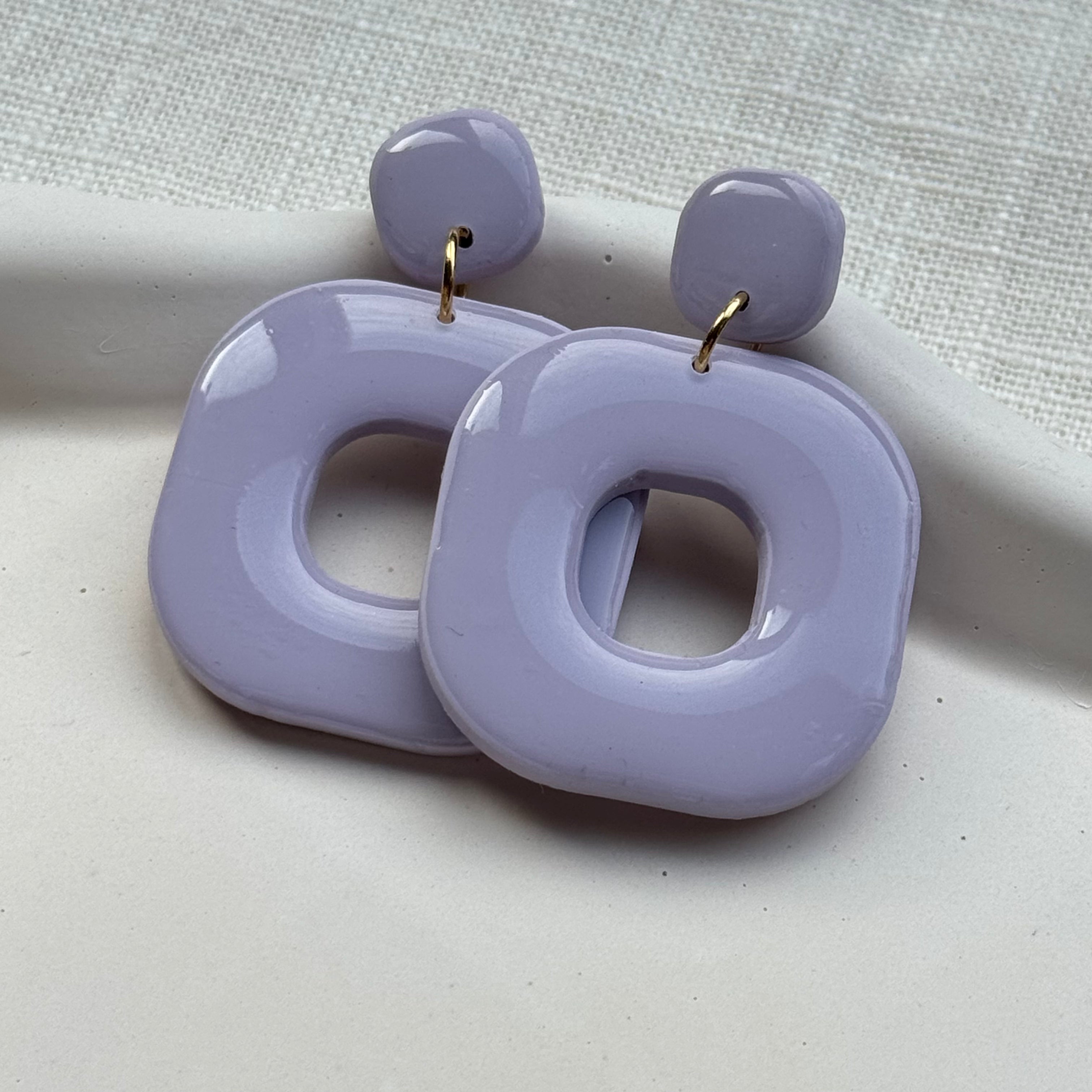 Julia - oorbellen lavendel