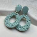 Lenora - oorbellen light turkuoise
