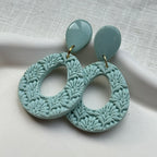 Lenora - oorbellen light turkuoise