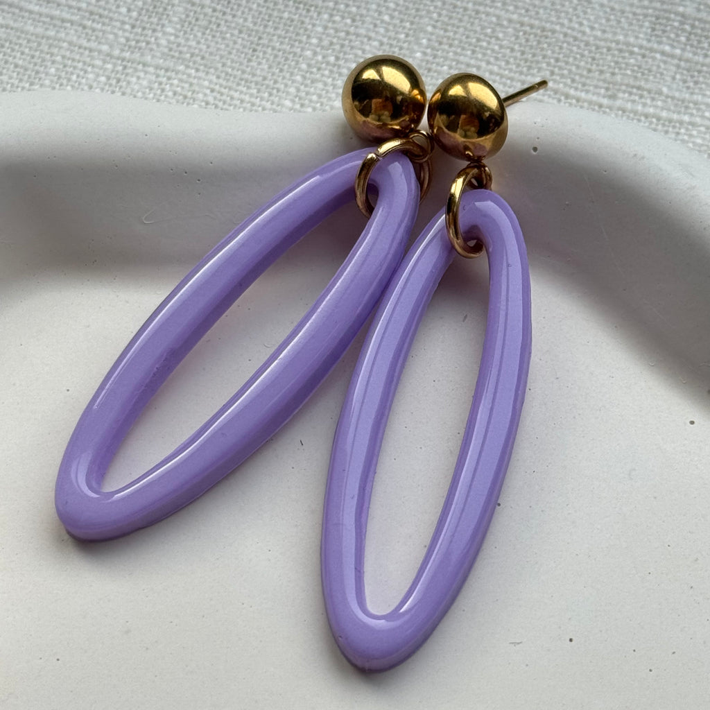 Mara - Oorbellen lavendel