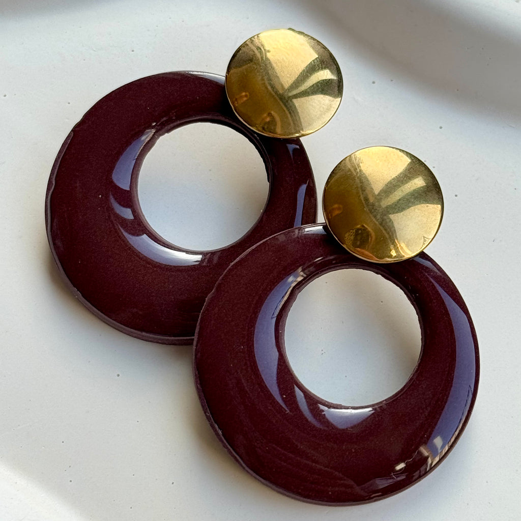 Charlotte - Oorbellen mauve