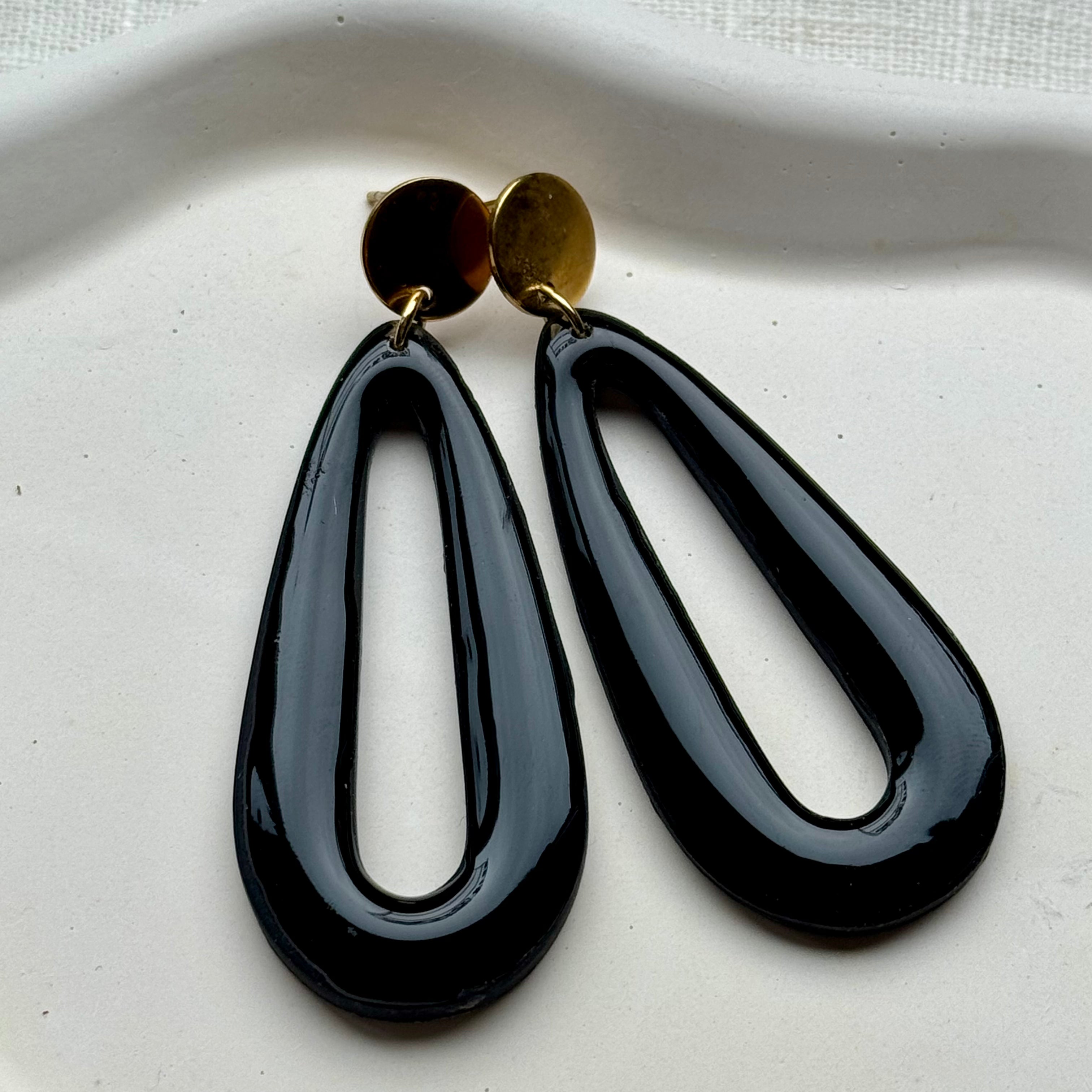 Joya - Oorbellen zwart