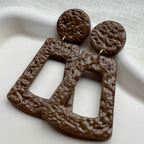 Nora - oorbellen bruin