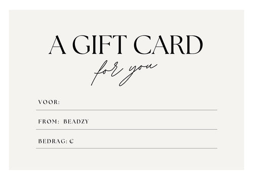 Beadzy - Cadeaubon