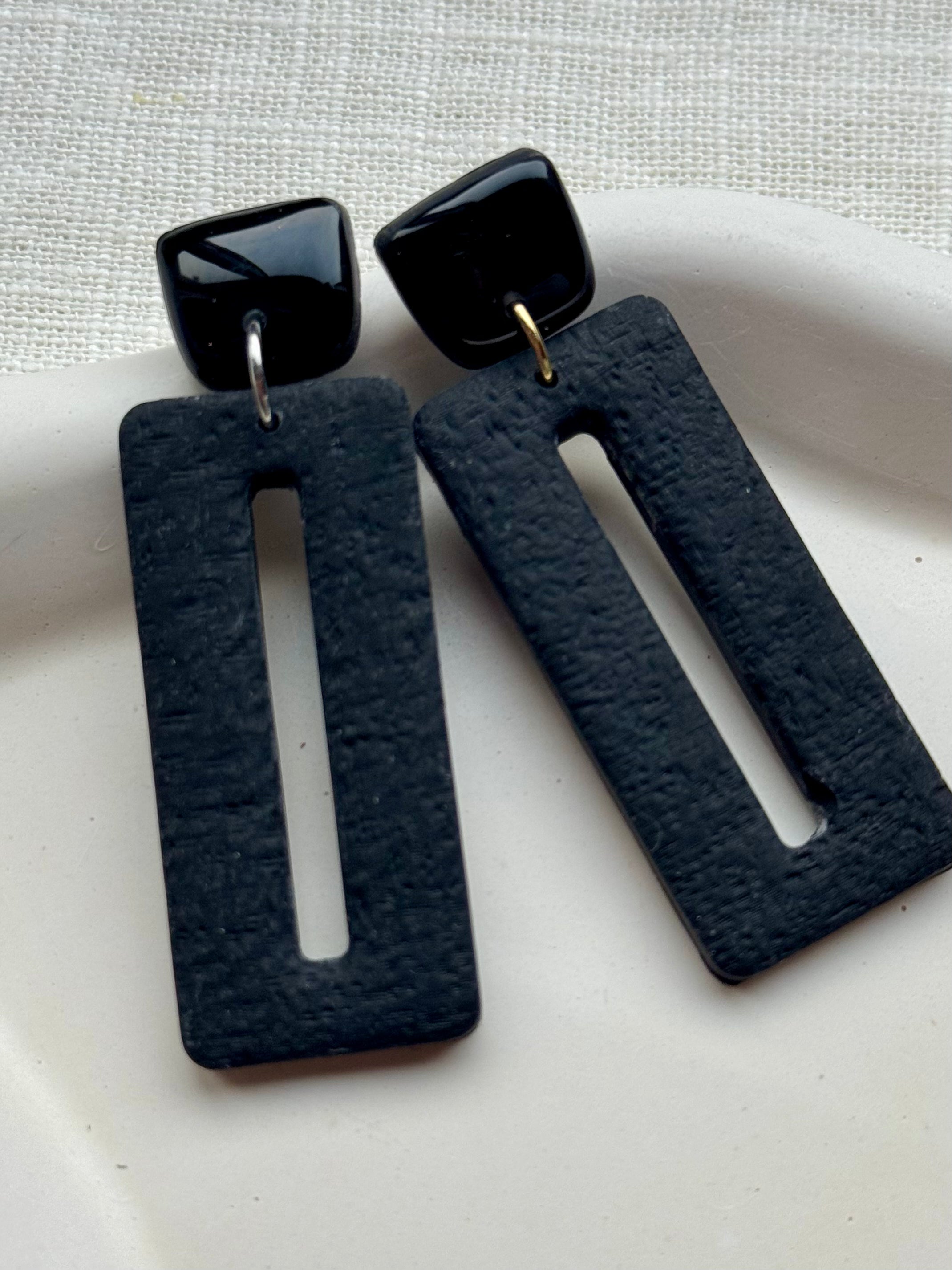 Céline - Oorbellen zwart