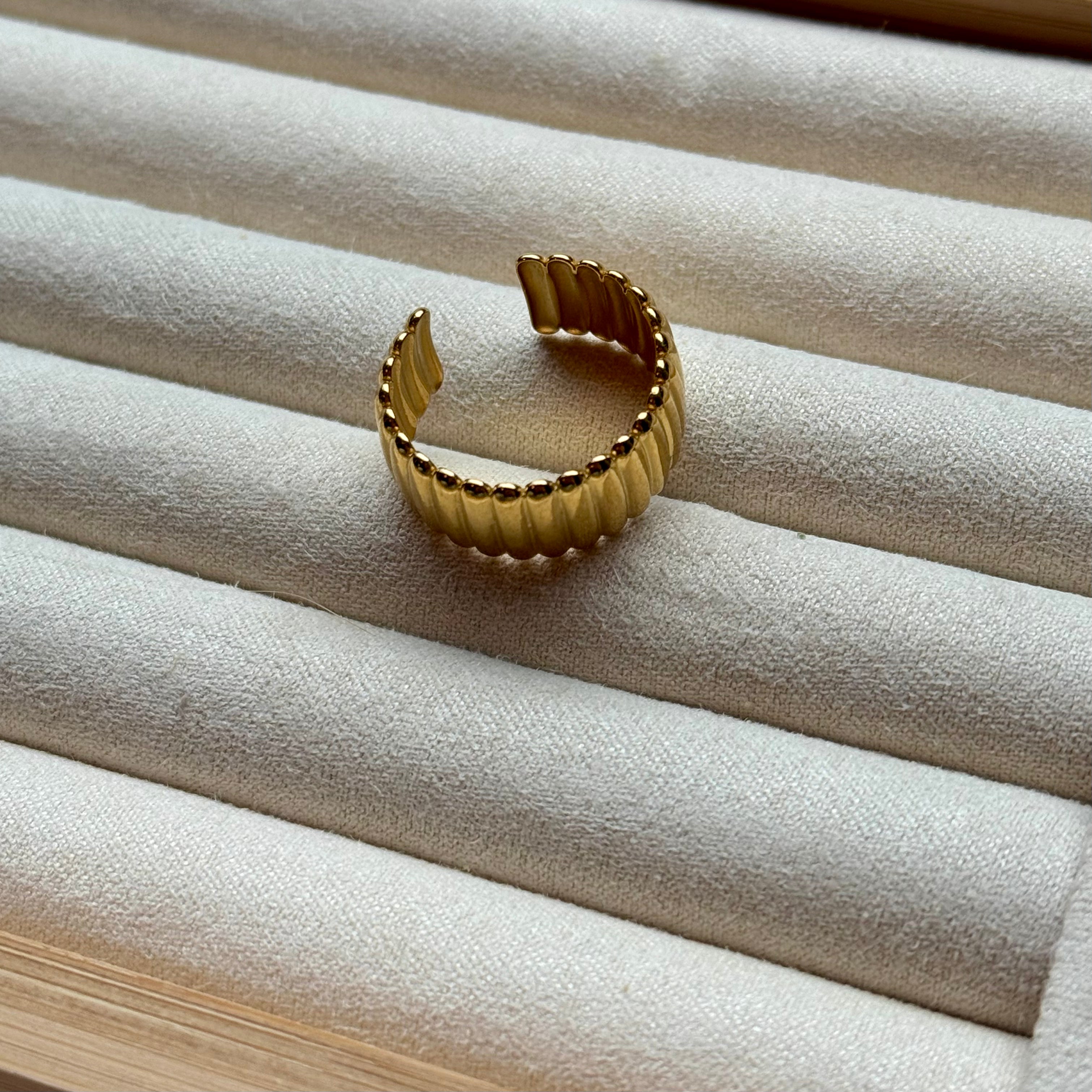 Ring - Goud met ribbel