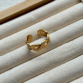 Ring - Goud wave