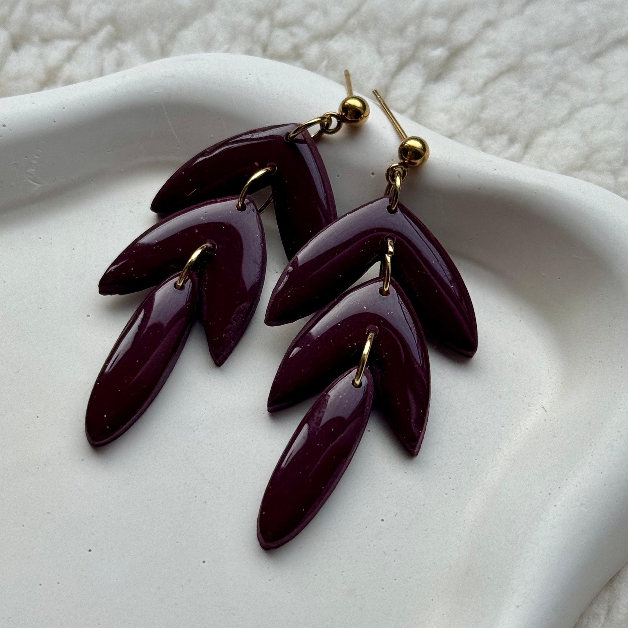 Noor - Oorbellen mauve