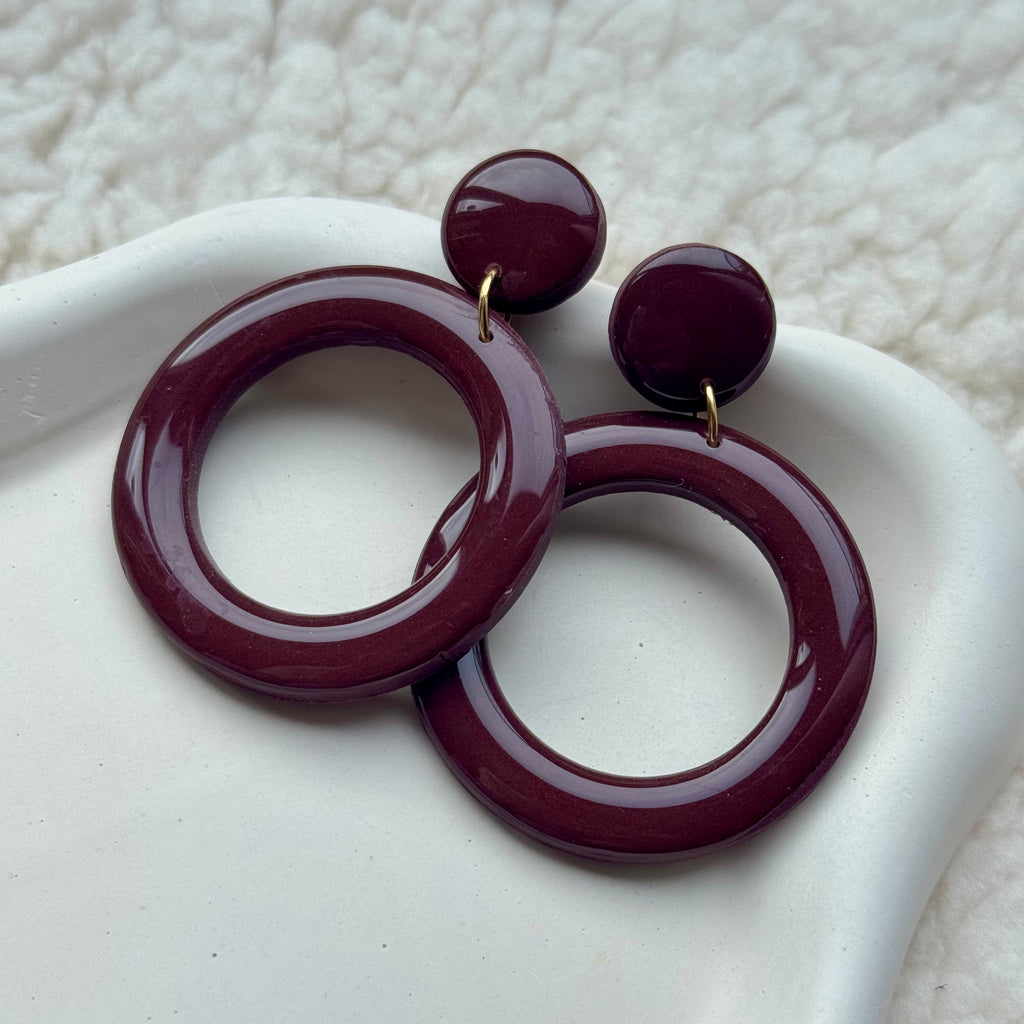 Juul - oorbellen Mauve