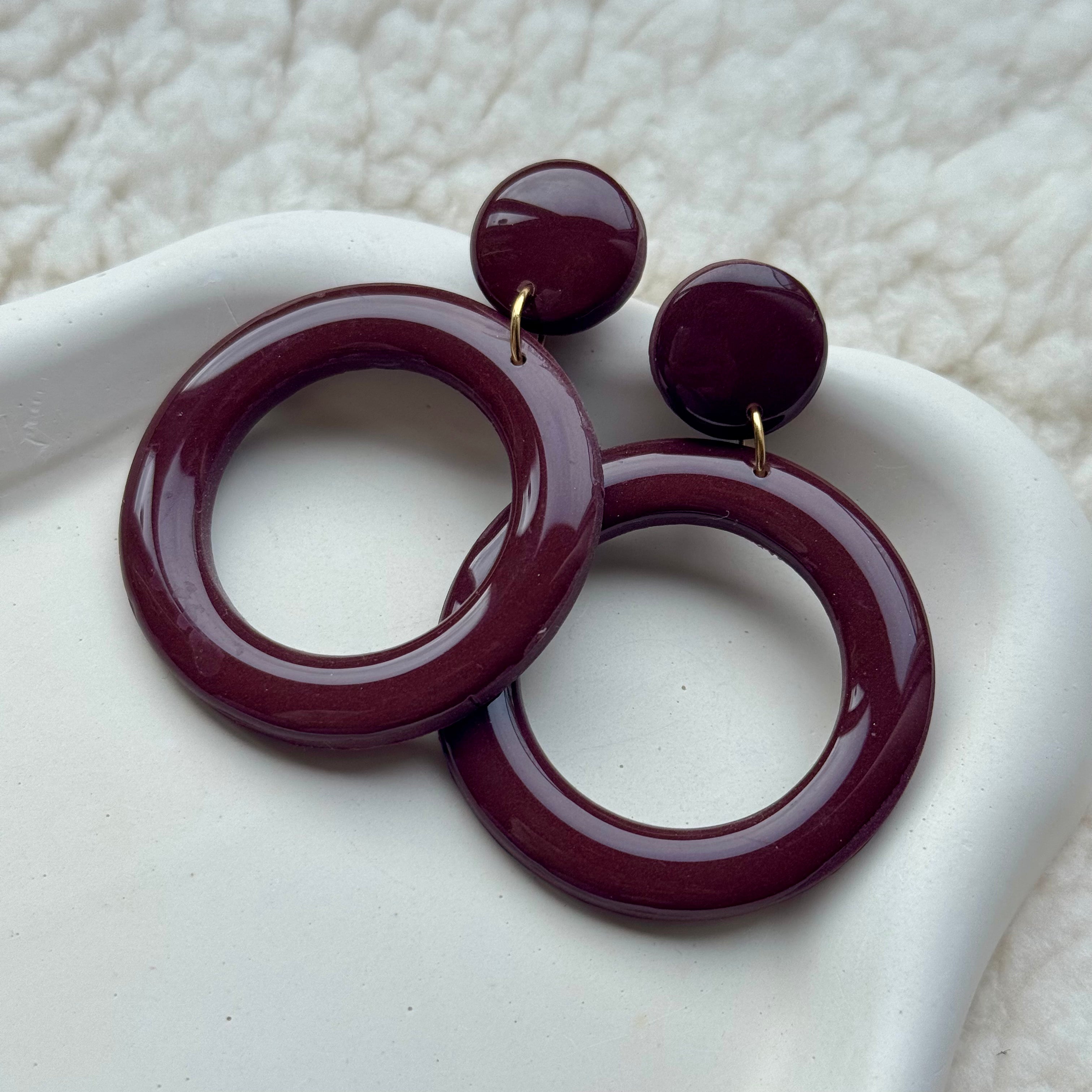 Juul - oorbellen Mauve