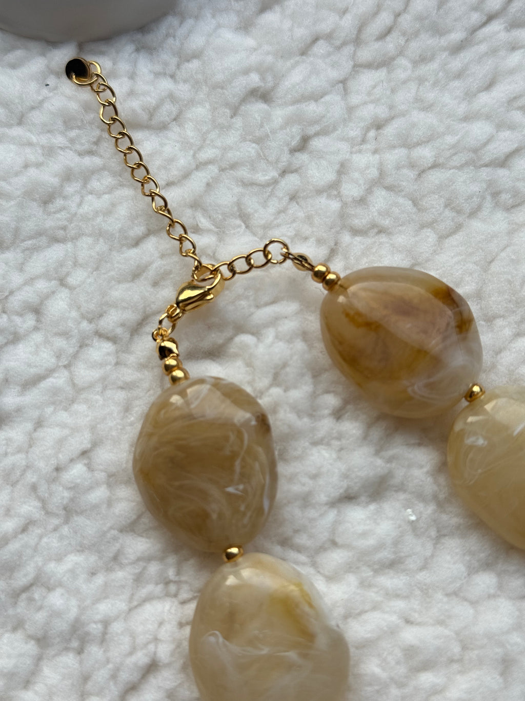 Kralenketting - beige