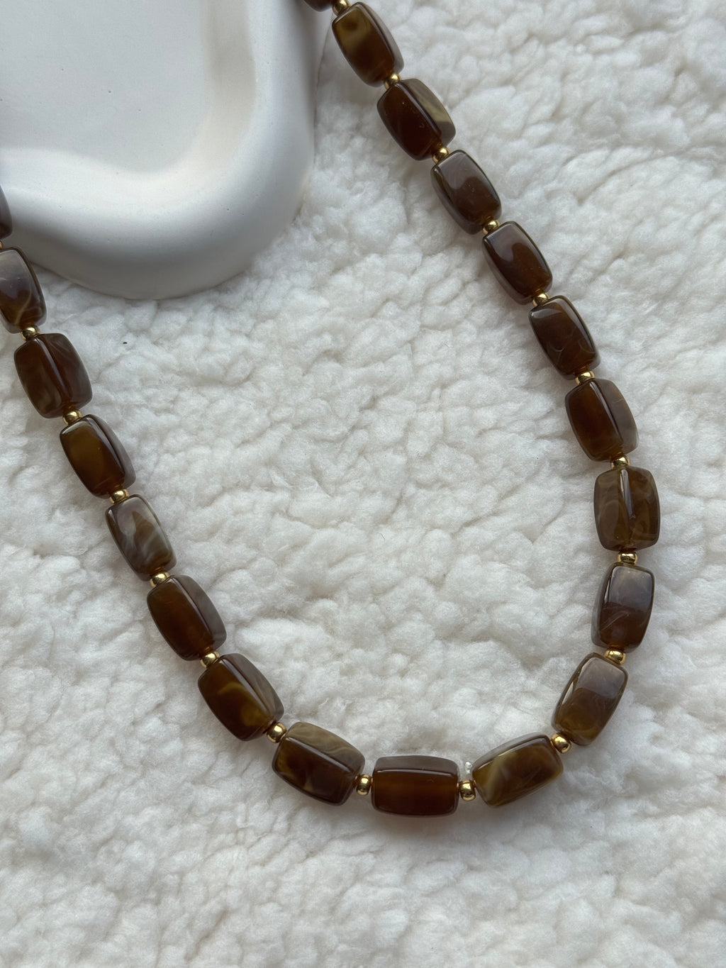 Kralenketting - bruin