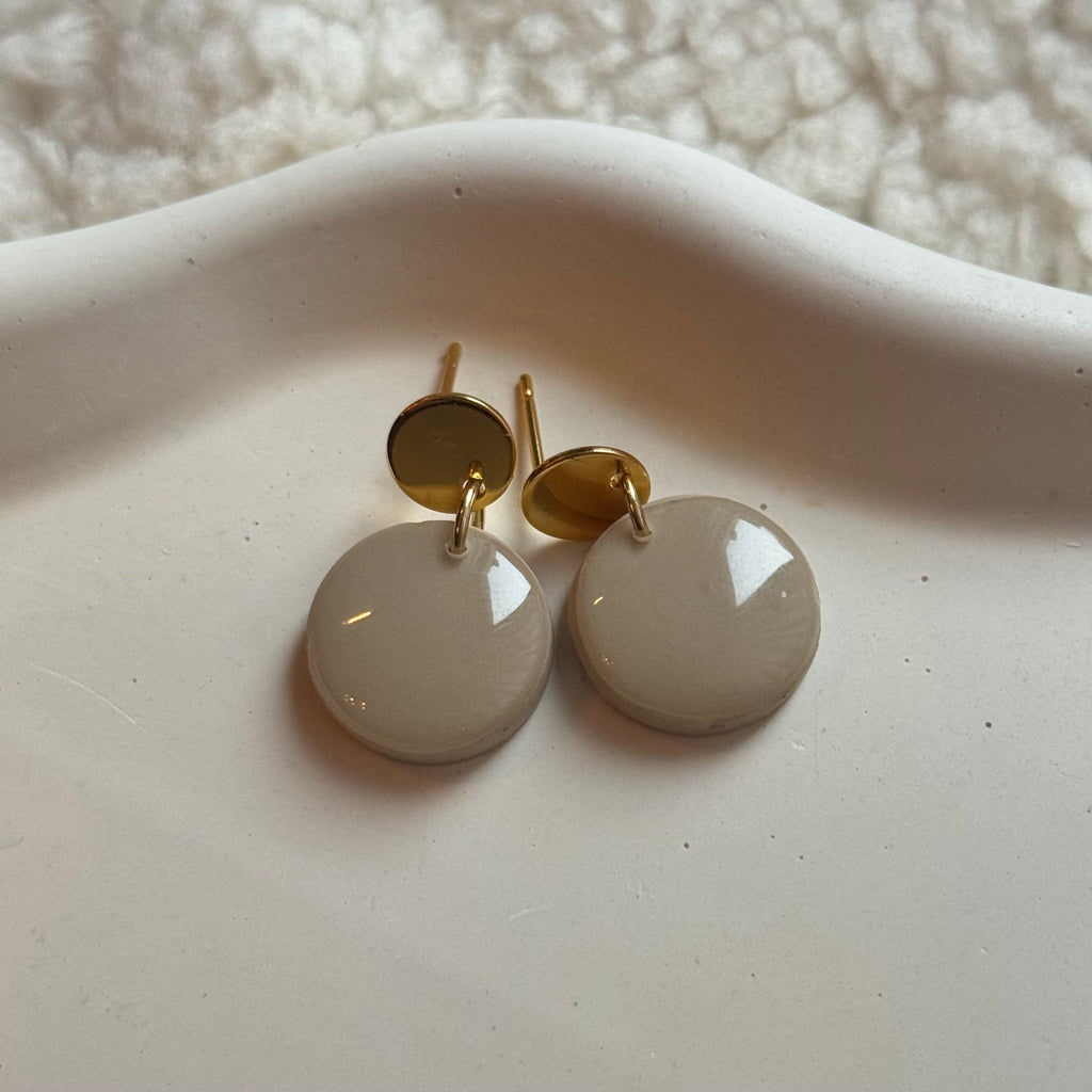 Sara - Oorbellen beige