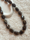 Kralenketting - donkerbruin