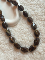 Kralenketting - donkerbruin