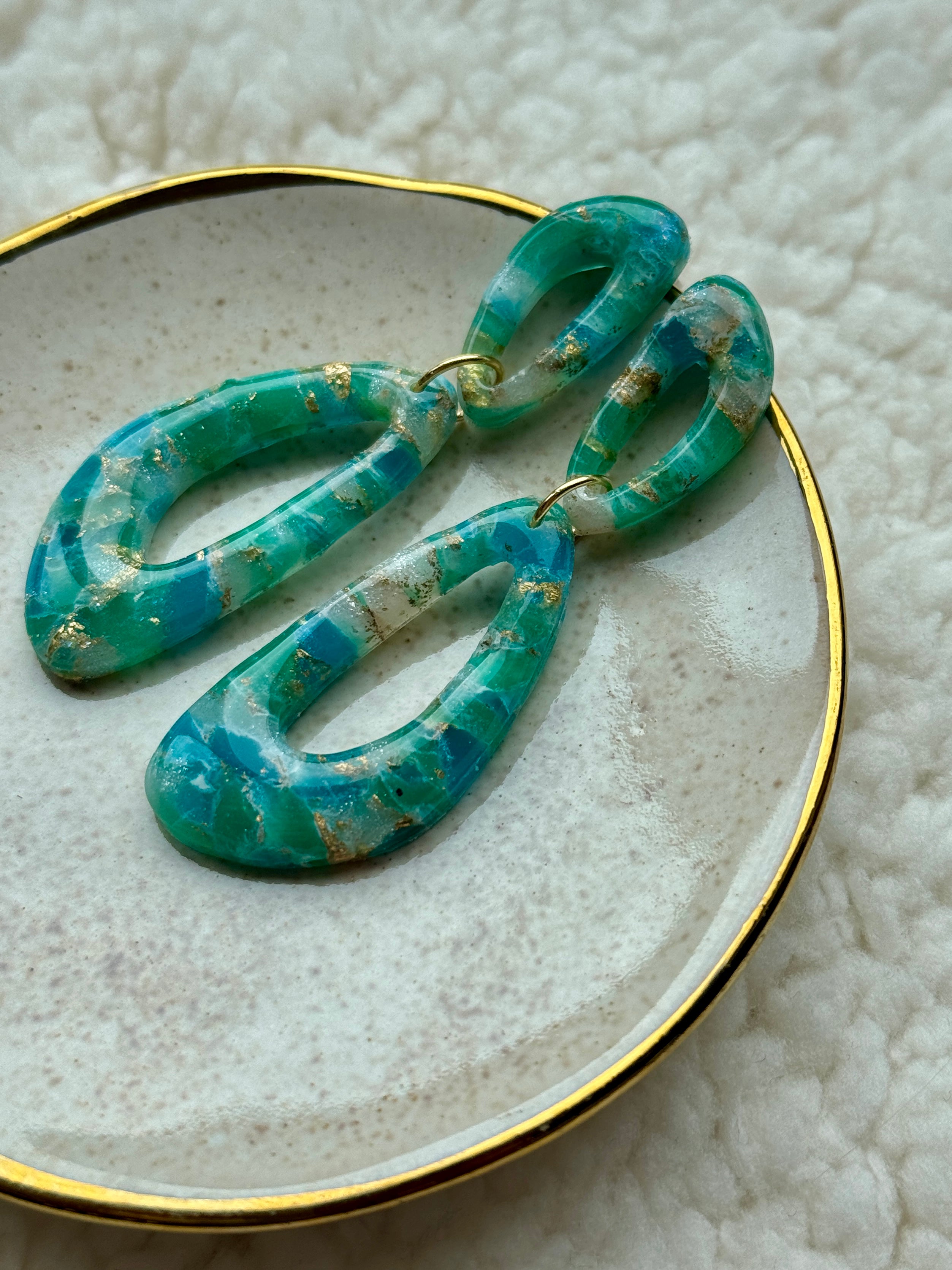 Vera - oorbellen turquoise