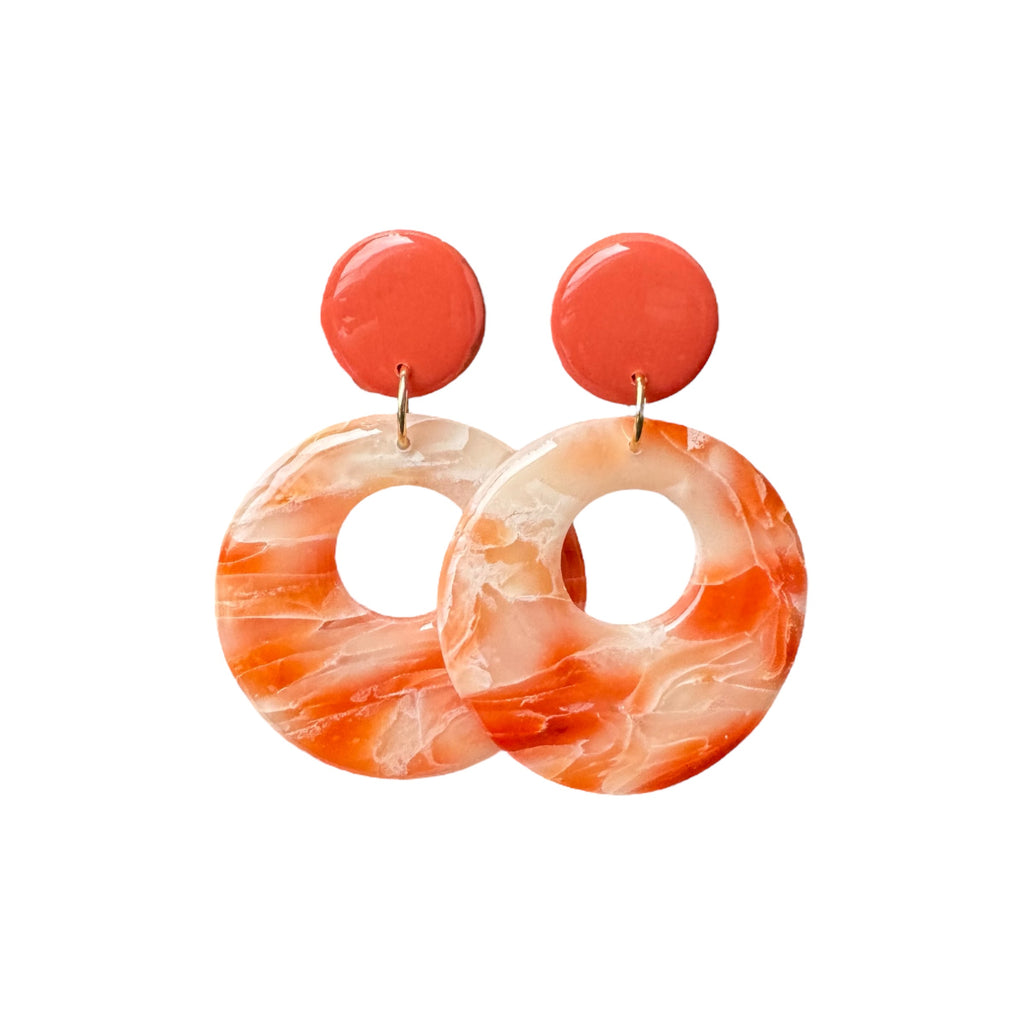 Eva - Oorbellen roestbruin