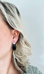 Lina - oorbellen beige goud ovaal