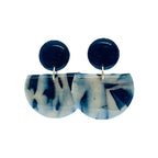 Zara - Oorbellen zwart gevlekt