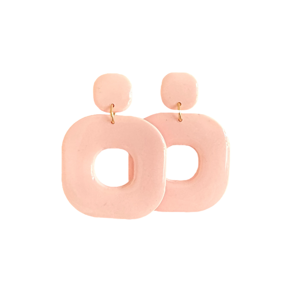 Julia - oorbellen licht roze