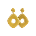 Luna - oorbellen olijfgroen