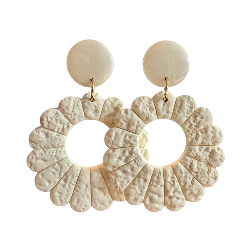 Viv - oorbellen butter yellow