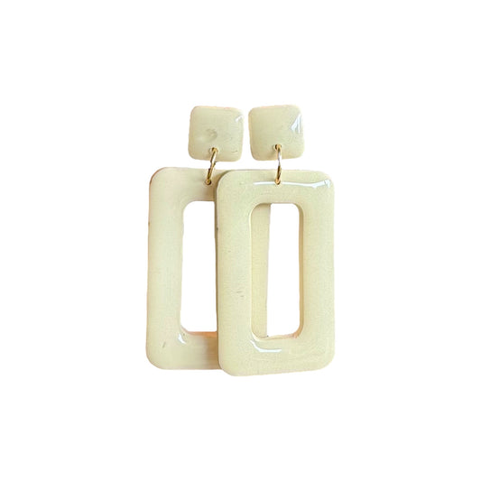 Viola - oorbellen butter yellow