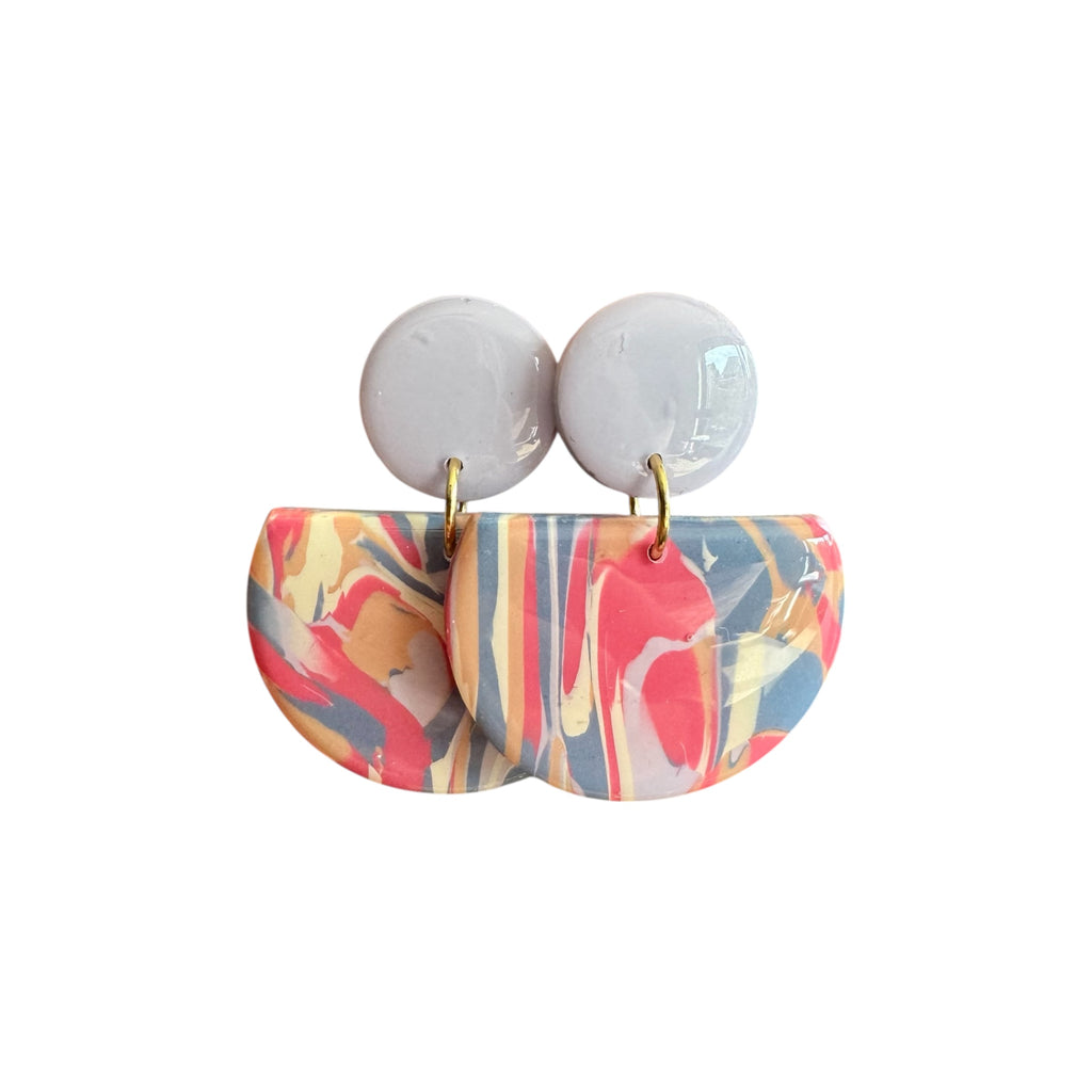 Zara - Oorbellen meerkleurig lavendel