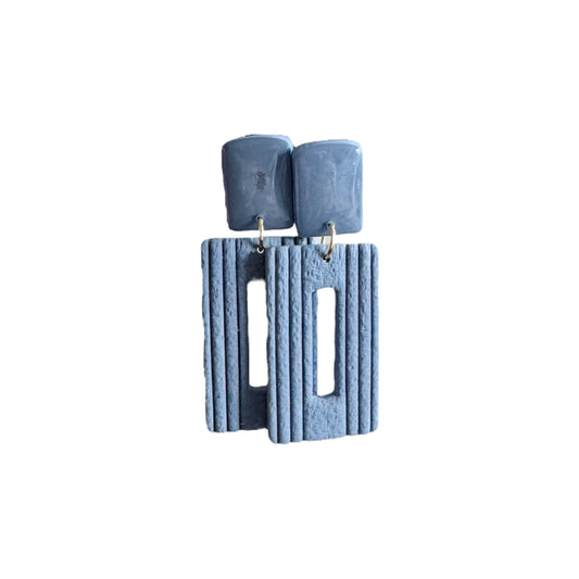 Bibi - Oorbellen denim blauw