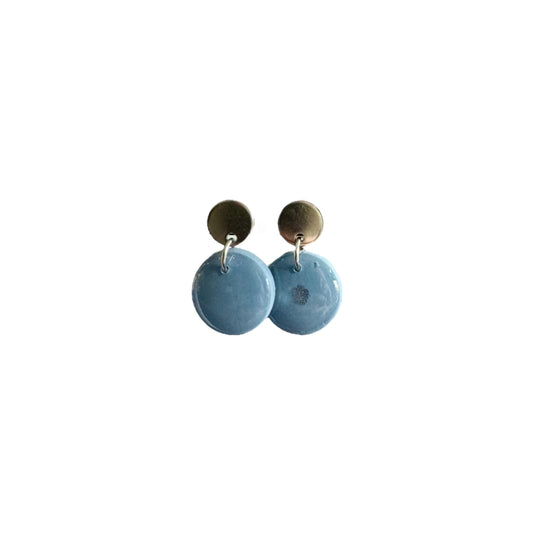 Sara - oorbellen denim zilver