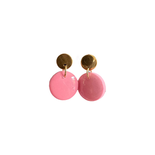Sara - oorbellen blush goud