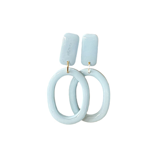 Noa - oorbellen pastel blauw