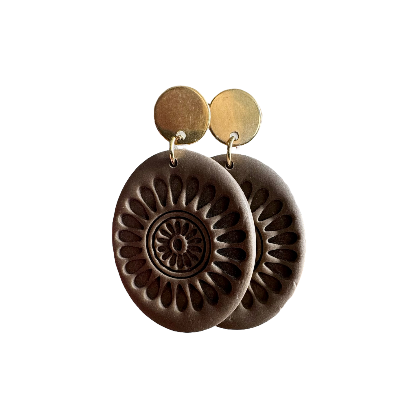 Feline- oorbellen bruin