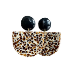 Mae - oorbellen zwart gevlekt