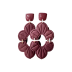 Livia - oorbellen Mauve